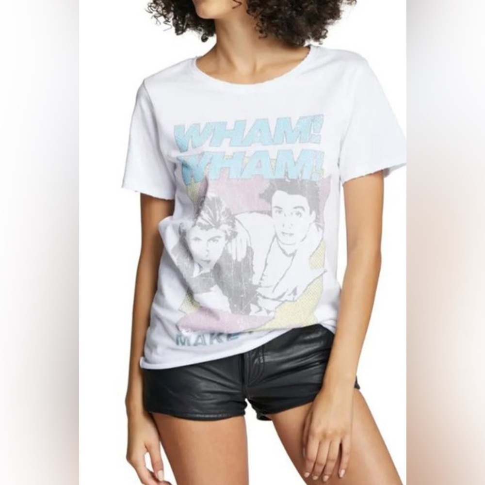 Recycled Karma WHAM!! Make it big extra small white T XS